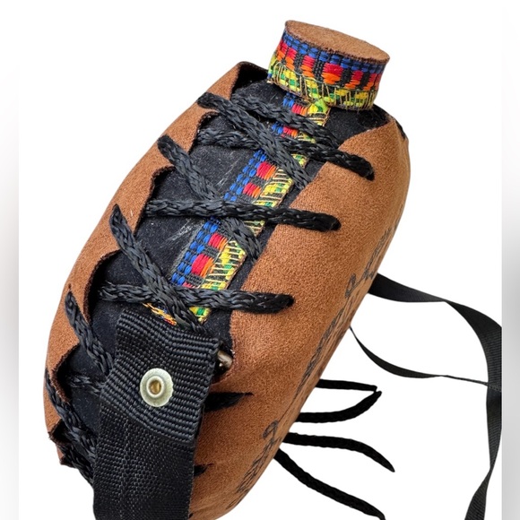 Handmade Faux Suede Rainbow Canteen - Picture 3 of 13